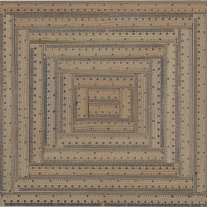 2017-Coordenadas Cartesianas II, Reglas sobre madera, 34 x 34 cm