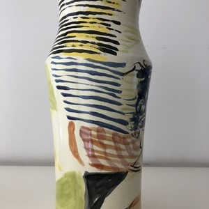 Florero 31 x 12 cm, cerámica