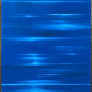 2021-Imperceptible Azul, Acrílico sobre tela 120 x 100 cm 