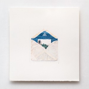 El sobre velado, 50x50 cm. Lápiz a color sobre papel. 2024. US$ 450