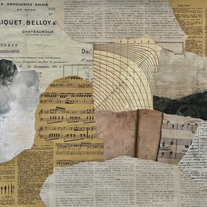 2025-Vista de pajaro II, Collage sobre papel, 28 x 38 cm