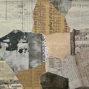 2025-Vista de pajaro III, Collage sobre papel, 28 x 38 cm