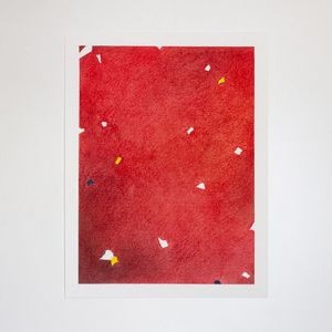 Tiresias / Prometeo, Pastel y tinta sobre papel, 30 x 39 cm