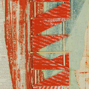 Serie Linderos Híbridos IV, Collage, Ensamble de madera, 29 x 21 cm, 2024, $20,000 MXN